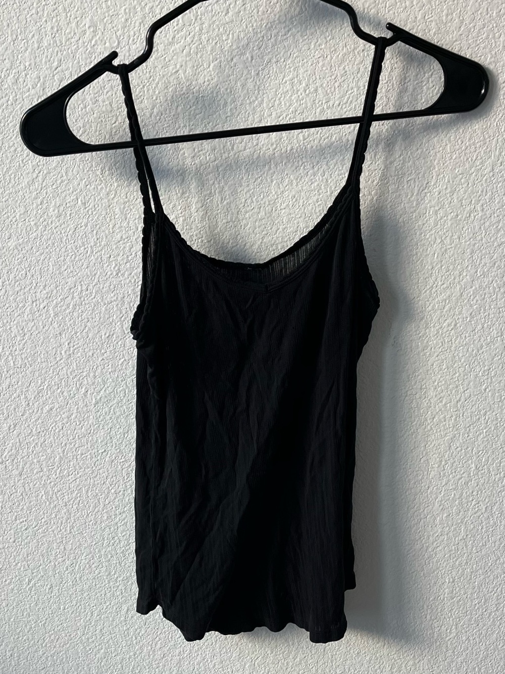 REI silk blend cami tank top, thin lightweight black, size Medium M / Large L